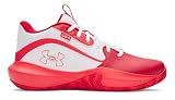Under Armour Unisex Lockdown 7 White/Red/Racer Red 9/10.5 Medium