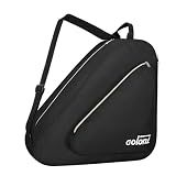 Goloni Skate Bag for Ice & Roller with Multi-Pockets & Adjustable Strap for Men and Women,Black