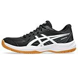ASICS Women's Upcourt 6 Volleyball Shoes, 9.5, Black/White