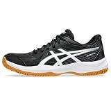 ASICS Women's Upcourt 6 Volleyball Shoes, 7, Black/White