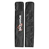 SPORTAXIS Foam Padded Bag for Cricket Bat- Adjustable Strap, Lightweight, Durable, Strong Protection to Bats (Black)