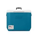 Coleman 60qt Rolling Cooler with Wheels, Insulated Portable Wheeled Chiller with Ice Retention, Made in USA