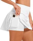 Stelle Women's Tennis Golf Skirts High Waisted Athletic Skorts with Pockets | Built-In Shorts, Athletic Skirt, Tummy Control, Stretchy, Running, Pickleball, Workout, Casual, Skorts for Woman