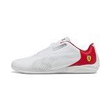 PUMA Men's Ferrari Drift CAT Decima Sneaker, White White, 10.5