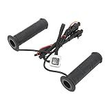RiToEasysports Motorcycle Heated Hand Grips 1Pair 12V ATV, Rubber