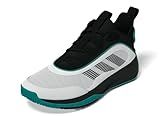 adidas Men's Own The Game 3.0 Mid Top Basketball Sneaker, White/Black/Pure Teal, 10.5