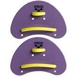 Arena Unisex Adult Elite Finger Swimming Paddle for Men and Women Pool Exercise Equipment for Swimming and Technique Training, Plum Purple/Arctic Lime, Small