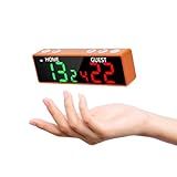 Ousmile Mini Digital Scoreboard - Portable Tabletop Scoreboard for Games, Wireless Battery Powered Electronic Scoreboard with Buzzer, Score Keeper for Ping Pong/Cornhole/Basketball/Volleyball