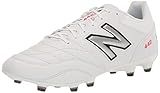 New Balance Men's 442 V2 Team FG Soccer Shoe, White/Black, 10.5 Medium US