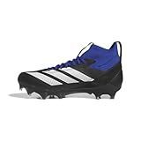 Adidas Unisex-Adult Adizero Impact American Football, Black/White/Team Royal Blue, 11.5