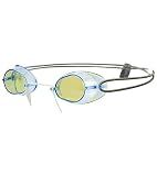 Sporti Antifog Swedish Mirrored Goggle + Bungee Strap - Blue Mirror/Blue Lens