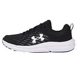 Under Armour Men's Charged Assert 10 Shoes, (001) Black/Black/White, 12