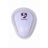 SG Premium Abdominal Pads | White | Men's Size | Plastic | Men | High Impact-Resistant | Foam Casing | Fluffed Cotton Stuffing | Groin Protection | Fits Jockstraps & Briefs
