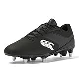 Canterbury Unisex Rugby Boots, Black White, 13 US Men