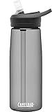 CamelBak Eddy+ Bite Valve Straw Tritan Renew Water Bottle Charcoal 2.0, 25oz
