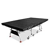 Outdoor Table Tennis Table Cover Waterproof & Dustproof, Breathable Polyester Protective Cover for Indoor & Outdoor Use, 280x150cm/110.2x59in