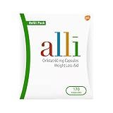 alli Weight Loss Supplement, Orlistat 60 mg Capsules, 170 Count Refill Pack