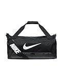 Nike Unisex Brasilia 9.5 Training Duffel Bag (Medium, 60L), Black/Black/White, MISC