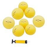 Aolowewin Spike Roundnet Game Replacement Balls Bulk, Mini Water Polo Balls, with Pump, for The Backyard, Beach, Park, Swimming Pool (8)