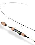 LITTMA Wild Streams Ultralight Spinning&Casting Trout Rod, 2-Piece Fishing Rod for Crappie, Panfish & Micro Fishing, Green Carbon Fiber Blank with Cork Handle, 5’6”/6’/6’6”/7’
