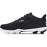 Under Armour Men's Leadoff Low RM 3.0 Baseball Cleat, (001) Black/Black/White, 7, US