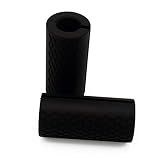 yuhqc Weight Bar Grips Fit Standard Barbell, Dumbell Handles, Thick Bar Training Adapter for Weightlifting & Cable Attachments Fitness Training Rope Grips for Body Arm Forearm Builder Strength (Black)