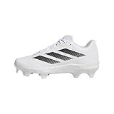 adidas Women's Adizero Instinct 2.0 TPU TD Softball, White/Black/Black, 6