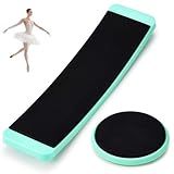 Motionchic 2 Pcs Portable Turning Board Figure Ice Skating Spinner for Ballet Dancers Ice Skaters Gymnasts Cheerleaders Training Improving Balance Pirouette Equipment (Sky Blue)
