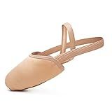 Stelle Half Soles Dance Shoes Women Men Canvas Lyrical Pirouette Ballet Shoes Turners Dance Shoes for Contemporary (Sand,7.5/8.5)