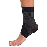 Zensah Ankle Support - Compression Ankle Brace - Great for Running, Soccer, Volleyball, Sports - Ankle Sleeve Helps Sprains, Tendonitis, Pain, Black, Medium