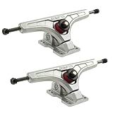 Arsenal Longboard Trucks – 180mm | 50° Baseplate | Chemically Welded Axles | Aircraft-Grade Kingpins | Flipable Hanger for Downhill, Freeride, and Carving Skateboarding