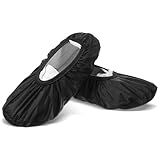 Larrel Black Shoe Covers, Reusable Bowling Shoe Covers Non-Slip Shoes Protector Cover Shoes Cover Protector Accessories for Men Women Sports Supplies Floor Protection(L)