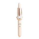 PretiHom Automatic Rotating Curling Iron - 1.1 Inch (28mm) Curling Wand for Beach Waves, Anti-Scald, Anti-Tangle, Ceramic Coating, Dual Voltage, Hair Curler for Women, All Hair Types