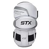 STX Stallion 450 Lacrosse Arm Pads, Large, White, Pair