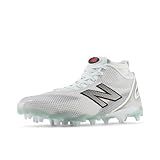 New Balance Men's FreezeLX V5 Lacrosse Shoe, White/Black, 10.5
