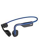 SHOKZ OpenMove - Open-Ear Bluetooth Sport Headphones, Bone Conduction Wireless Earphones, Sweatproof for Running and Workouts, with Sticker Pack(Blue)