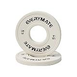EVERYMATE Change Weight Plates 1.25LB Fractional Plate Olympic Bumper Plates for Cross Training Weightlifting
