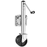 VEVOR Trailer Jack with Wheel, 2000 lbs Load Capacity, Heavy Duty Swivel Boat Trailer Jack with PP Single Wheel & Ergonomic Handle, 12-inch Lift, Fit for RVs, Boats, Horse Trailers, Utility Trailers