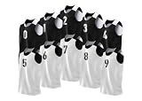 Pro90 Elite Men's 10-Pack Numbered Reversible Basketball Jerseys | M-XXL