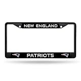 Rico Industries NFL New England Patriots Standard Chrome License Plate Frame 6 x 12.25-"