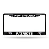 Rico Industries NFL New England Patriots Standard Chrome License Plate Frame 6 x 12.25-"
