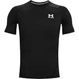 Under Armour Men's Armour HeatGear Compression Short-Sleeve T-Shirt , Black (001)/White, X-Large