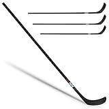 the hockey pro shop No Name Ice Hockey Stick 100% 18k Carbon Fiber Lightweight Textured Grip, Junior Right, Flex 52, Curve NN92 - Hockey Sticks