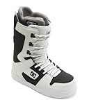 DC Shoes Men's Phase Adjustable Durable Lightweight Fleece-Lined Medium-Flex Lace-Up Snowboard Boots, EVA Memory Foam Liner, Off White, 9