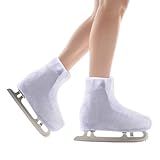 IFOYO Velvet Ice Skate Boot Covers for Figure Roller Skating Protective Waterproof Shoe Covers Fits Kids, Adults, Universal Fit for Ice, Roller Skate Boots