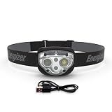 Energizer PRO-400 Headlamp Rechargeable, IPX4 Water Resistant Rechargeable Headlamp, Ultra Bright Multiple Light Modes Head Lamp, Camping, Running, Outdoors, Emergency Light, USB Included