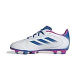 Adidas Unisex-Kids Goletto IX Firm Ground/Multi Ground Soccer, White/Bright Royal/Team Shock Pink, 3.5