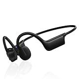 Bone Conduction Headphones, Wireless Bluetooth Open-Ear Sports Headphones with Mic, Type-C Quick Charging Long Battery Life, Upgrade Waterproof Earphones for Running, Walking, Cycling, Workout, Gift