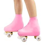 TUYUU Skate Covers,Skating Boot Covers,Skating Shoe Protective Cover for Kids Youth Adults Men Women Boys Girls,Skate Cover for Figure Skating Ice Skating Roller Skates.Skate Accessories. (Pink, M)