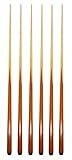 HAN'S DELTA Set of 6 Pool Cues New 57" Real 4-Prong House Bar Billiard Pool Cue Stick
